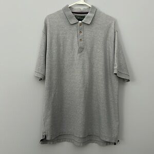 Croft & Barrow Gray Short Sleeve Polo Shirt in Size Extra Large XL